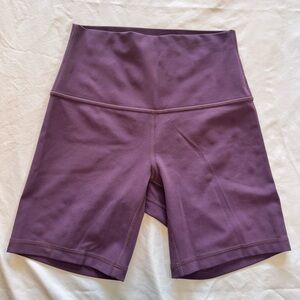 Lululemon Athletics WORN-ONCE Women's Plum Purple Biker Shorts